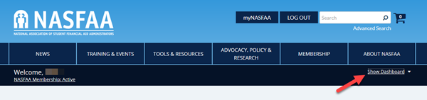NASFAA Dashboard